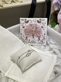 Dior étoile bracelet double argent-3562  