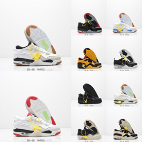 Jordan Air Jordan 4 RM chaussures de basket-ball rétro bas-top pour enfants-4151