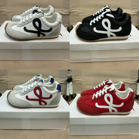 LOEWE Ballet Runner 2.0 Chaussures d'entraînement allemandes à haut bas en nylon et cuir pour enfant