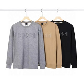 BOSS stretch coton col rond en relief lettre sweatshirt-4469  