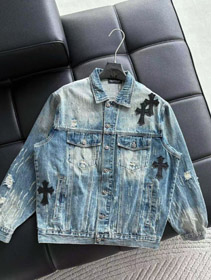 Chrome Hearts CH veste en denim de haute qualité-4791  