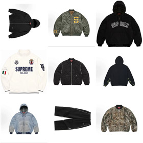 Veste à manches longues à fermeture éclairée suprême-4804  