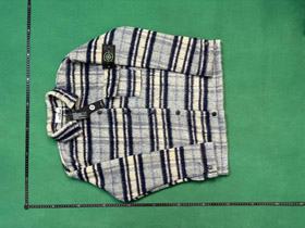 Pierre île chemise rayée veste-4884  