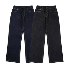 Jeans à jambe droite simple Cleanfit-4915  