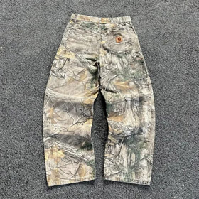 Carhartt lavé camouflage détresse jambe droite jeans-4932  