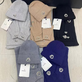 Moncler chapeau polyvalent, écharpe et gants trois pièces set-4983  