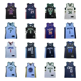 Maillot de basket des Lakers Bucks Clippers Suns-1228  