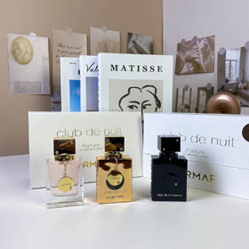 Amafu boîte blanche trois pièces parfum set-3217