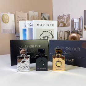 AMAFF semi-ouverte boîte noire échantillon trois pièces parfum set-3218